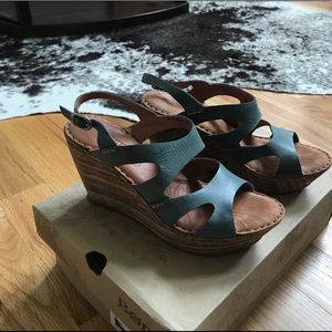 Born Leather Wedges